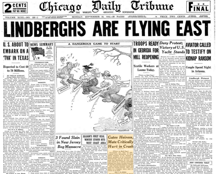 Chicago Daily Tribune Sept 24, 1934