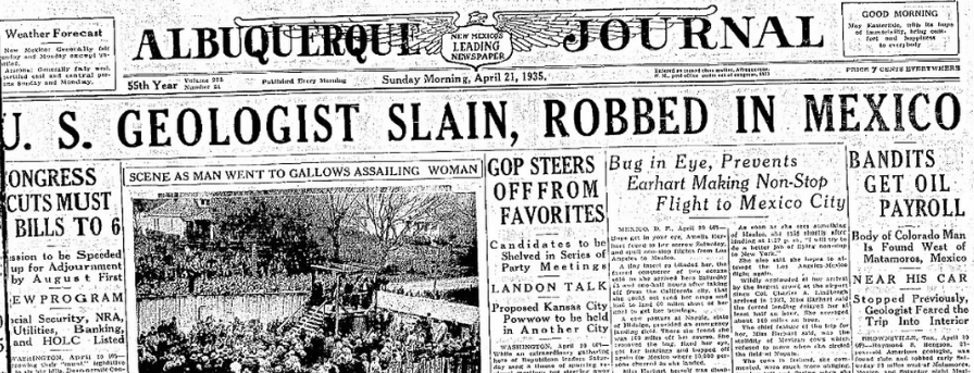 Albuquerque Journal Albuquerque, NM April 21, 1935