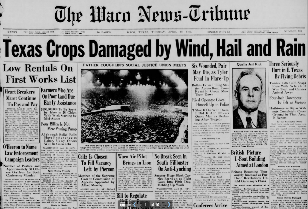 The Waco News Tribune Waco, TX April 30, 1935