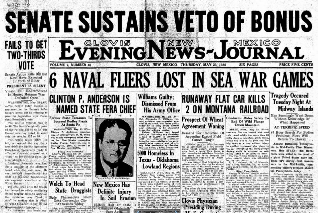 The Clovis Evening  News Journal Clovis, NM May 23, 1935