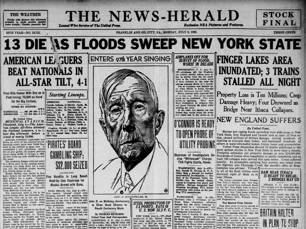 The News Herald Franklin, PA  July 8, 1935