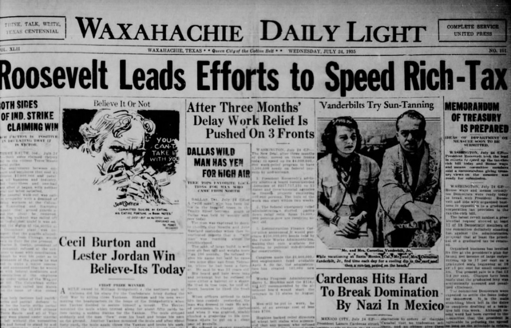 The Waxahachie Daily Light July 24, 1935