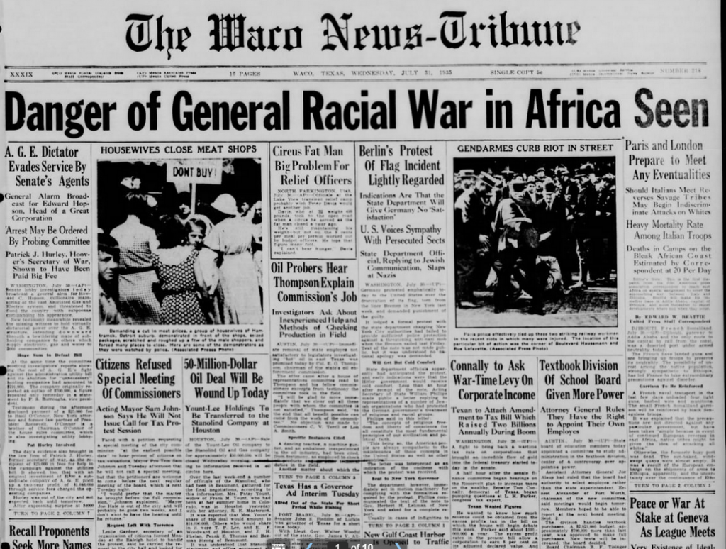 The Waco News Tribune July 31, 1935