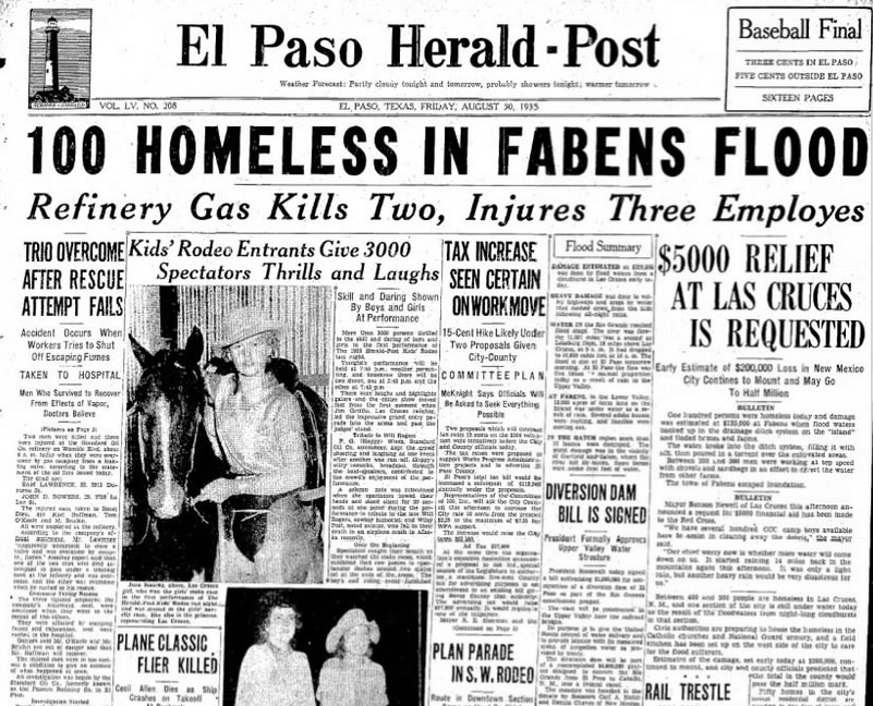 El Paso Herald Post August 30, 1935
