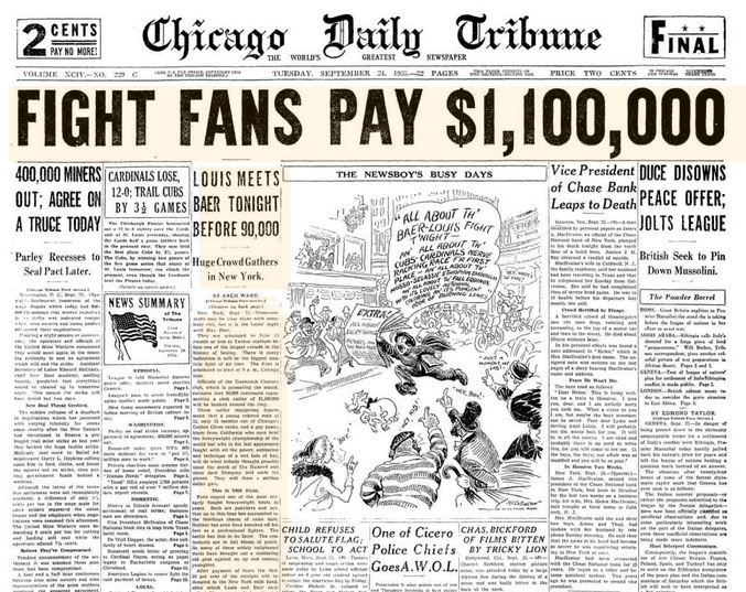 Chicago Daily Tribune Sept 24, 1935