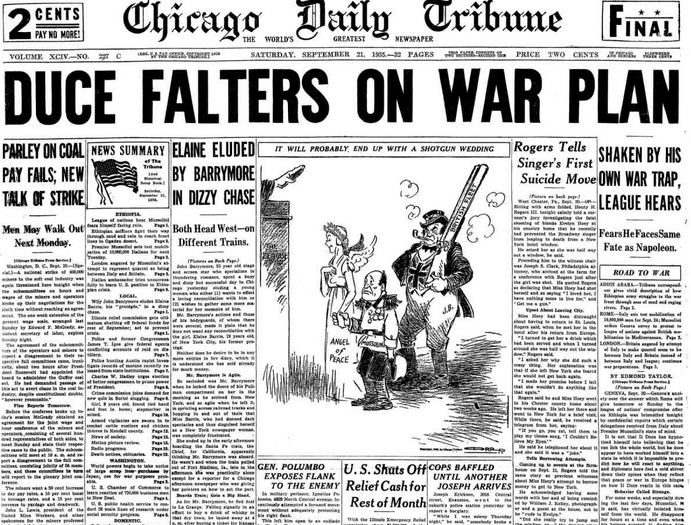 Chicago Daily Tribune Sept. 21 ,1935