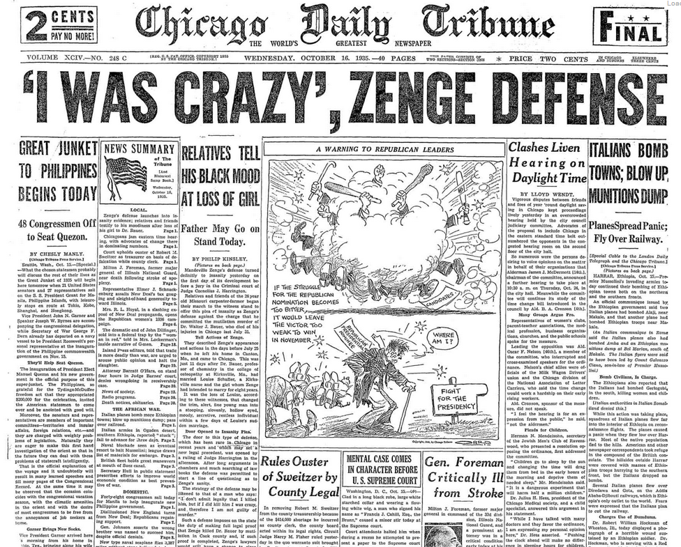 Chicago Daily Tribune Oct 22, 1935