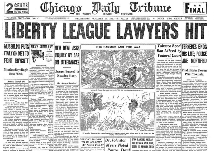 Chicago Daily Tribune Oct 30, 1935