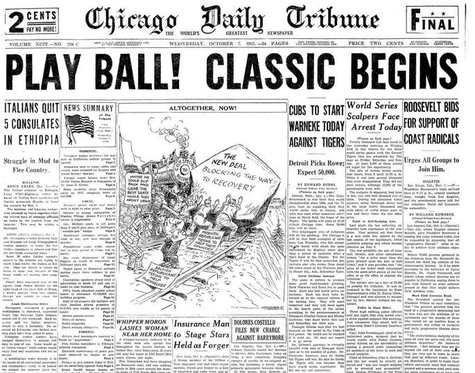 Chicago Daily Tribune Oct 2, 1935