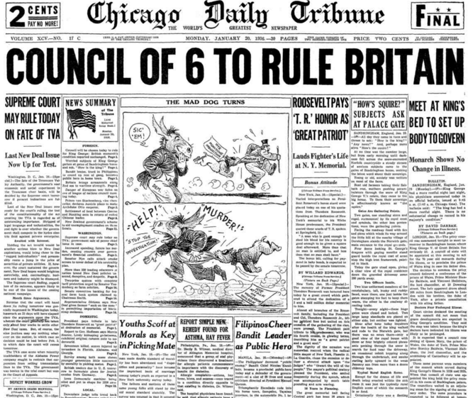 Chicago Daily Tribune Jan 20, 1936