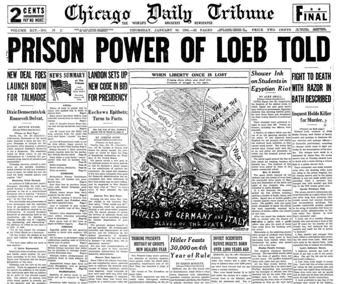 The Chicago Daily Tribune Jan 30, 1936