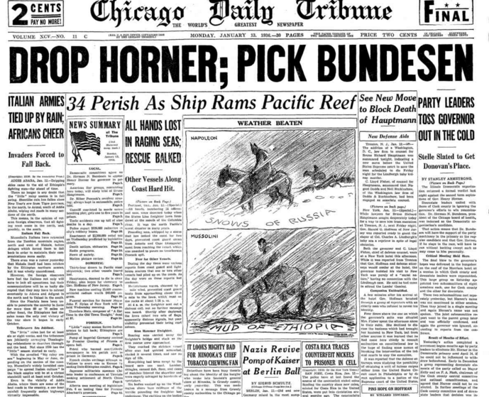 Chicago Daiily Tribune Jan 13, 1936