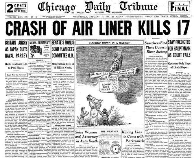 Chicago Daily Tribune Jan 15, 1936