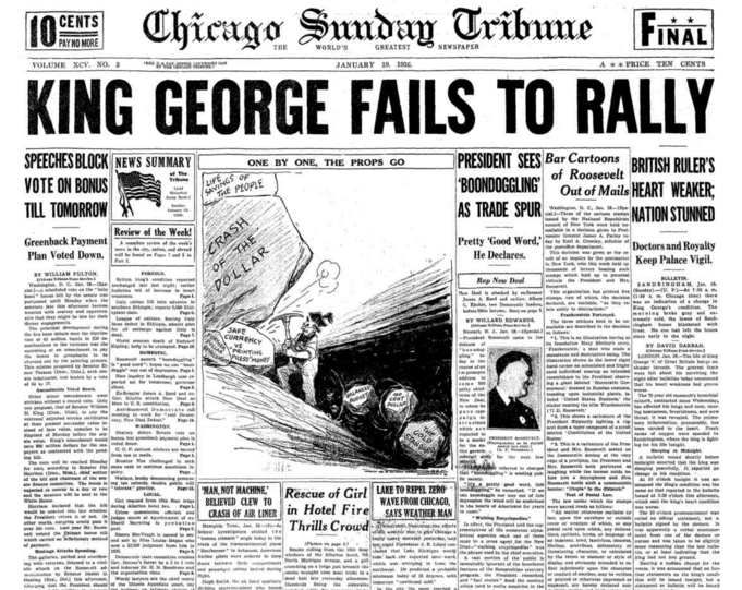 Chicago Sunday Tribune Jan 19, 1936