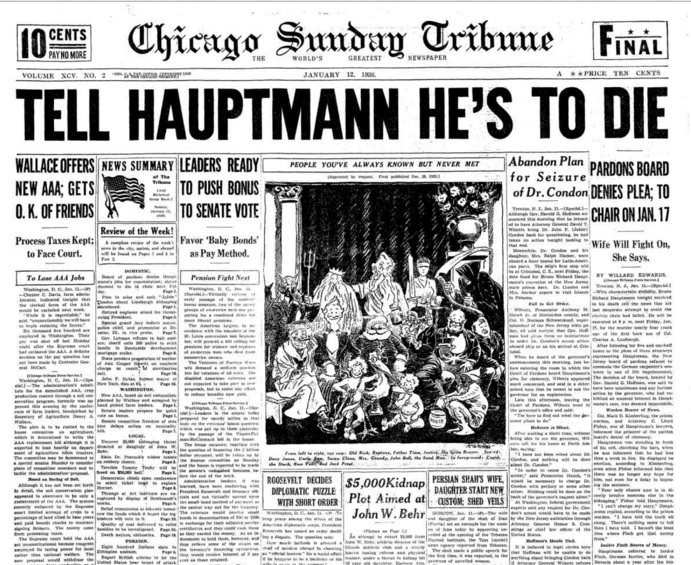 Chicago Daily Tribune Jan 12, 1936