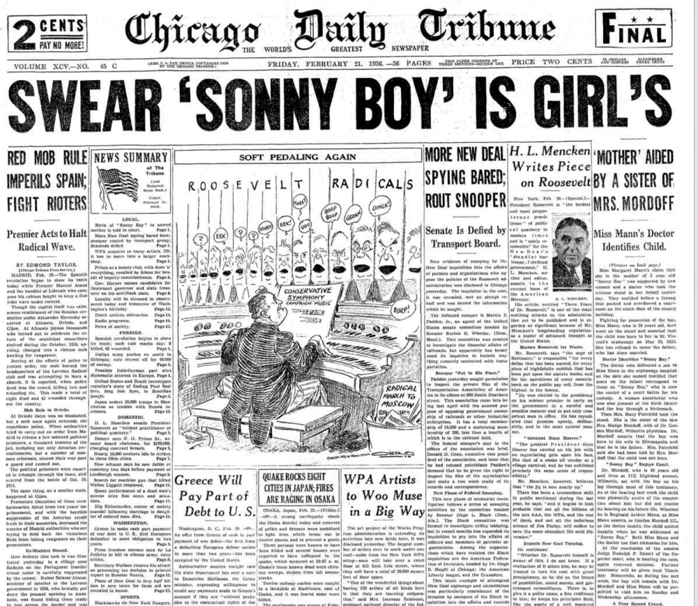 Chicago Daily Tribune Feb 21, 1936