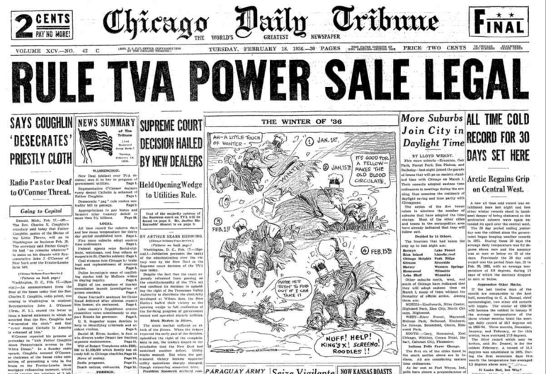 Chicago Daily Tribune Feb 18. 1936