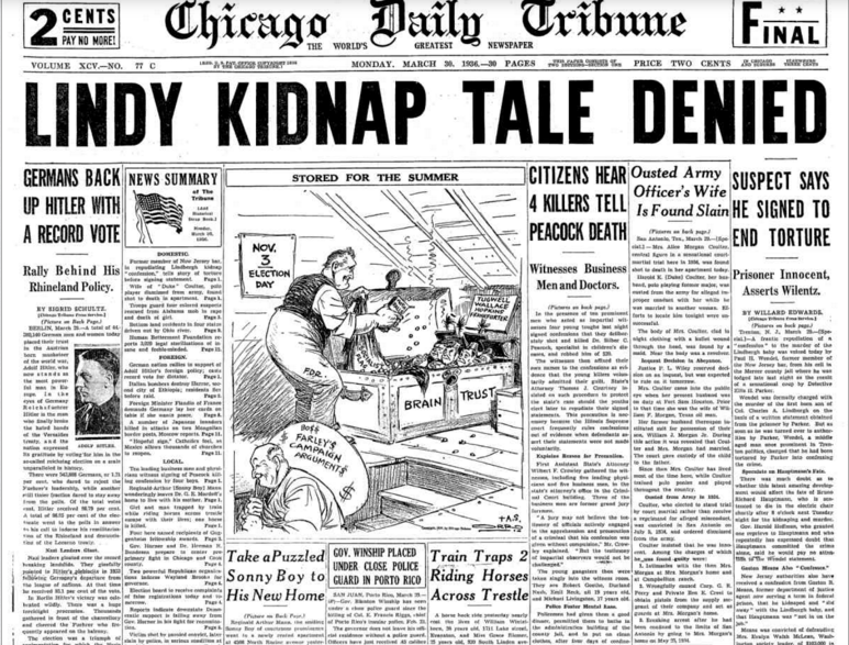 Chicago Daily Tribune March 30, 1936