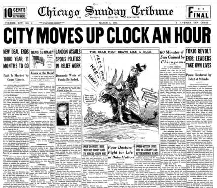 Chicago Sunday Tribune March 1, 1936