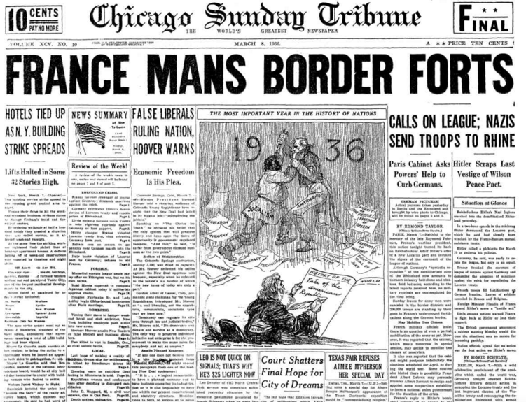 Chicago Sunday Tribune March 8, 1936