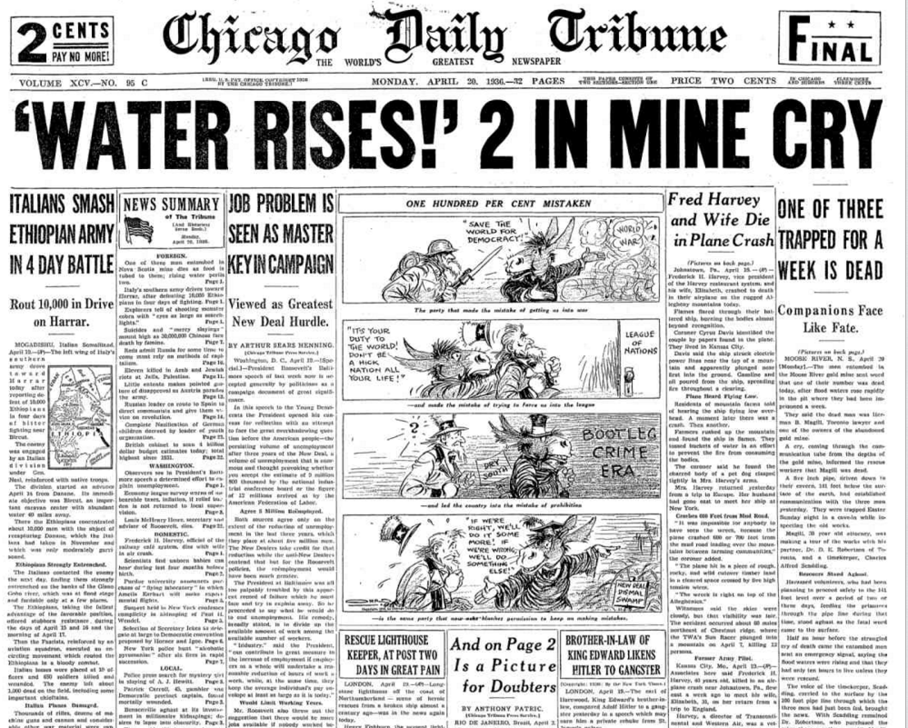 Chicago Daily Tribune April 20, 1936