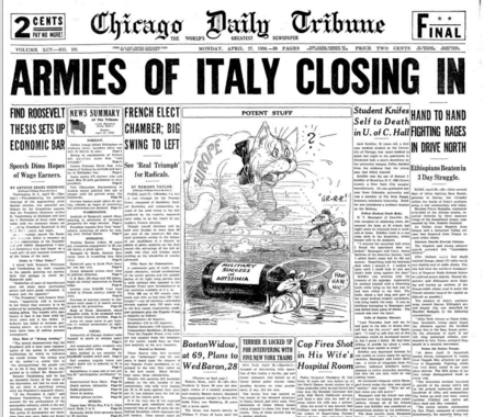 Chicago Daily Tribune April 27, 1936