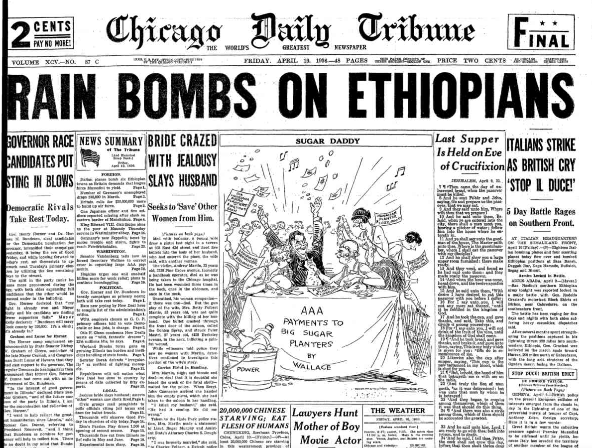 Chicago Daily Tribune April 10, 1936