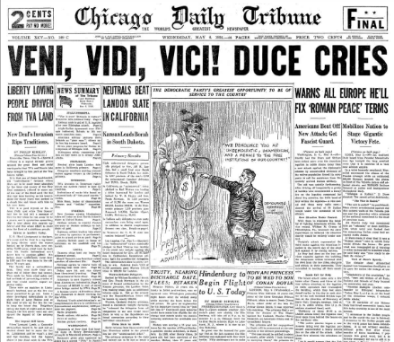 Chicago Daily Tribune May 6, 1936