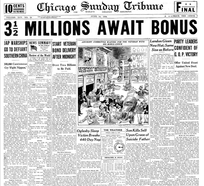 Chicago Sunday Tribune June 14, 1936