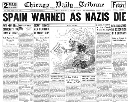 Chicago Daily Tribune August 7, 1936