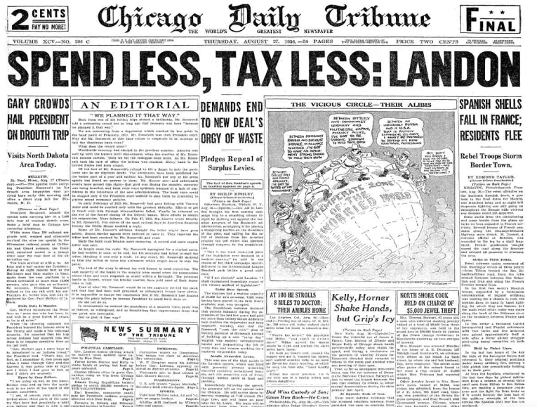 Chicago Daily Tribune August 27, 1936