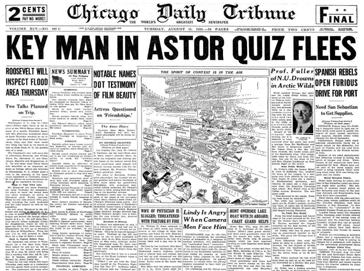 Chicago Daily Tribune August 11, 1936