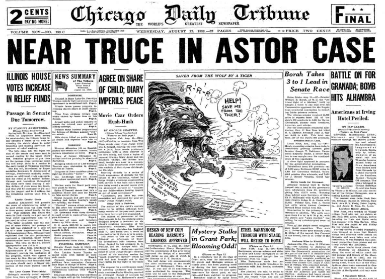 Chicago Daily Tribune August 12, 1936