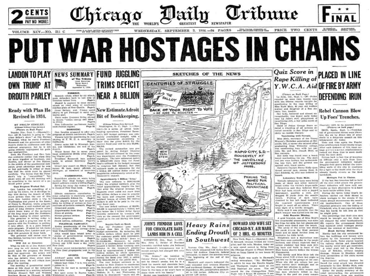 Chicago Daily Tribune September 2, 1936