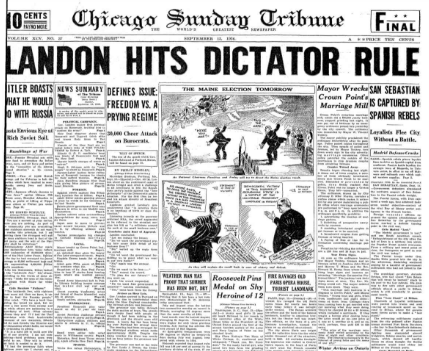 Chicago Sunday Tribune Sept 13, 1936