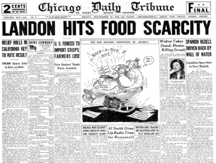 Chicago Daily Tribune September 25, 1936