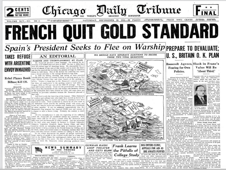 Chicago Daily Tribune September 26, 1936
