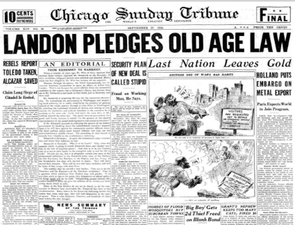 Chicago Sunday Tribune September 27, 1936