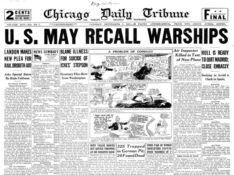 Chicago Daily Tribune Sept 1, 1936