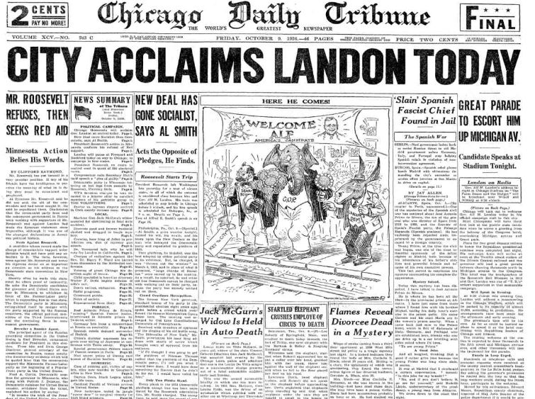 Chicago Daily Tribune October 9, 1936