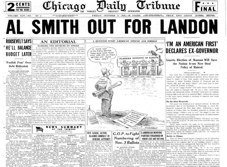 Chicago Daily Tribune  October 2, 1936