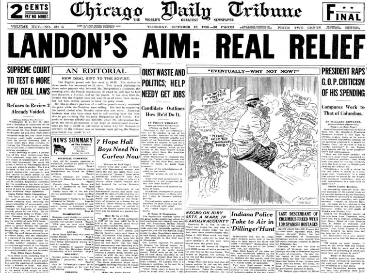 Chicago Daily Tribune October 13, 1936