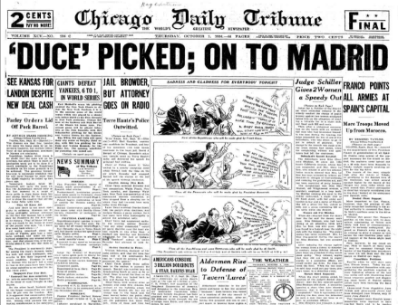 Chicago Daily Tribune October 1, 1936