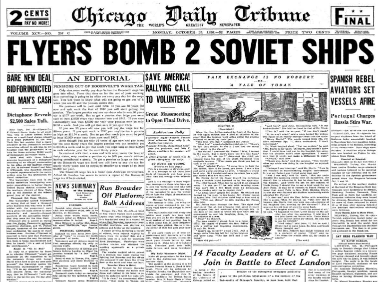 Chicago Daily Tribune October 26, 1936