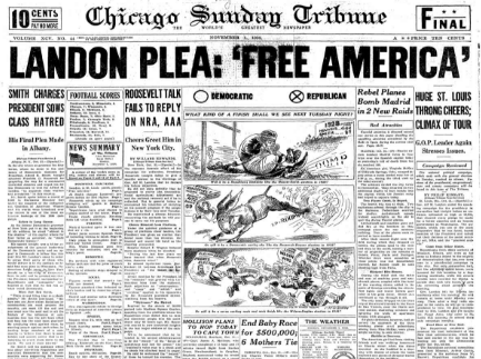 Chicago Sunday Tribune November 1, 1936