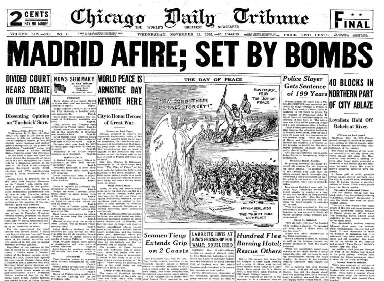 Chicago Daily Tribune November 11, 1936