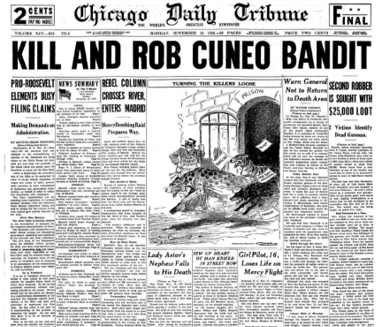 Chicago Daily Tribune November 16, 1936
