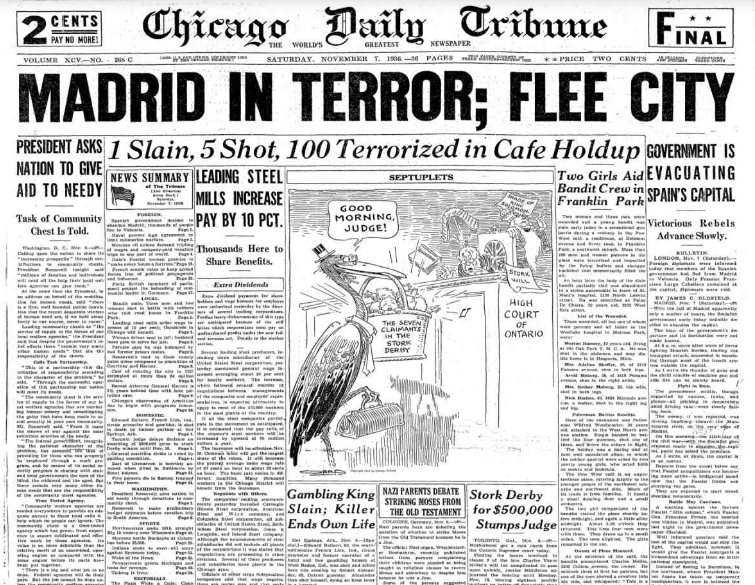 Chicago Daily Tribune November 7, 1936