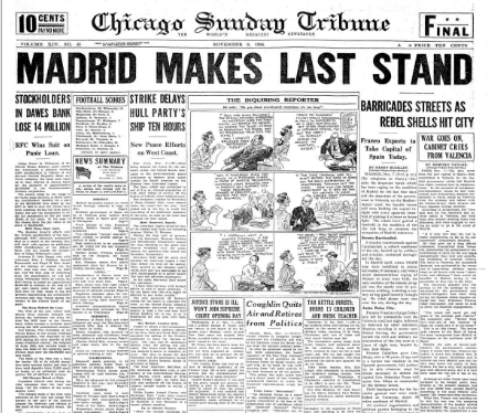 Chicago Daily Tribune November 8, 1936