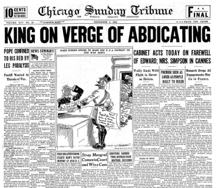 Chicago Sunday Tribune December 6, 1936